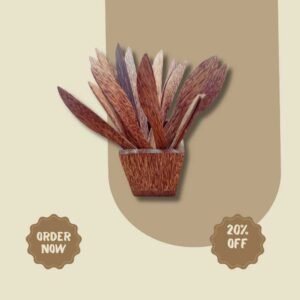 Coconut wood knives